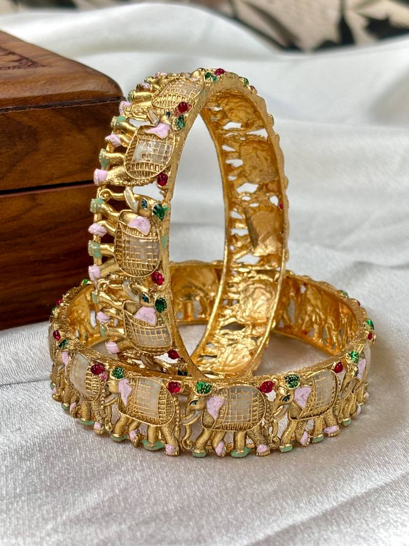 Ethnic hathi kada – traditional wedding bangle