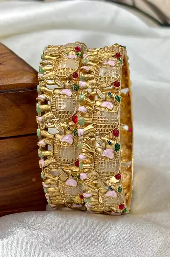 Ethnic hathi kada – traditional wedding bangle