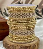 Traditional golden bangles set