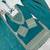 Sea green embroidered vichitra silk kurta farshi salwar set with dupatta