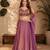 PURPLE OMBER BEADS EMBROIDERY FENDI LEHENGA CHOLI DUPATTA SET