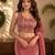 PINK OMBER BEADS EMBROIDERY FENDI LEHENGA CHOLI DUPATTA SET