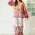 Mustard rayon printed co-ord set