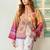 Mustard rayon printed co-ord set