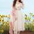 Off white cotton chex heavy thread embroidery work with printed dupatta kurta pant set