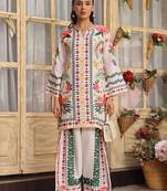 Off white rayon printed co-ord set