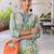 Sky blue rayon printed co-ord set