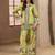 Lime rayon printed co-ord set