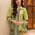 Lime rayon printed co-ord set