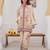 Cream rayon printed co-ord set