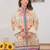 Cream rayon printed co-ord set