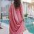 Pink fendy silk heavy thread embroidery work kurta palazzo set