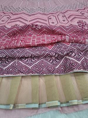 Pink Embroidered Lehenga Choli with dupatta 3