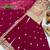Maroon colour embroidered crazy silk kurta palazzo set with georgette dupatta