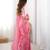 Pink Gold Crush One minute Ready to Wear saree 