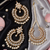 Pearl drop kundan earring tikka set