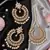 Pearl drop kundan earring tikka set
