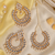 Pearl drop kundan earring tikka set
