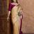 Wine color ready to wear semi modal saree with unstitched designer blouse