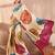 Pink color ready to wear semi modal saree with unstitched designer blouse