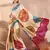 Pink color Readymade semi modal saree with unstitched designer blouse