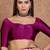 Wine color ready to wear semi modal saree with unstitched designer blouse