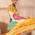 Yellow color ready to wear semi modal saree with unstitched designer blouse