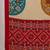 Red color ready to wear semi modal saree with unstitched designer blouse