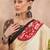 Black color ready to wear semi modal saree with unstitched designer blouse