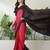 Black color ready to wear semi modal saree with unstitched designer blouse
