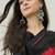 Black color ready to wear semi modal saree with unstitched designer blouse