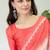 Pink color ready to wear semi modal saree with unstitched designer blouse