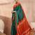 Green color ready to wear semi modal saree with unstitched designer blouse