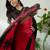 Black color ready to wear semi modal saree with unstitched designer blouse