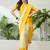 Yellow color ready to wear semi modal saree with unstitched designer blouse