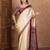 Red color ready to wear semi modal saree with unstitched designer blouse