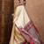 Red color ready to wear semi modal saree with unstitched designer blouse