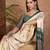 Green color ready to wear semi modal saree with unstitched designer blouse