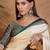 Green color ready to wear semi modal saree with unstitched designer blouse