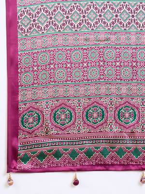 Wine color ready to wear semi modal saree with unstitched designer blouse 4
