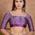 Purple color ready to wear semi modal saree with unstitched designer blouse