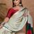 Green color ready to wear semi modal saree with unstitched designer blouse
