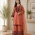 Mal cotton kurta palazzo set with organza dupatta