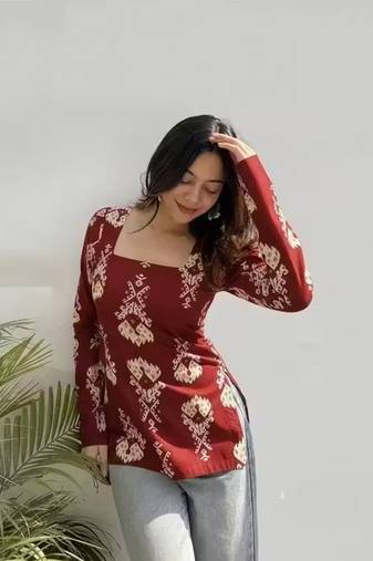 Women's Rayon printed Handblock Tunics