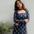 Women's rayon handpainted handblock designer Short Kurtis