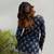 Women's rayon handpainted handblock designer Short Kurtis