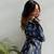 Women's rayon handpainted handblock designer Short Kurtis