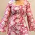 Women's Rayon Handblock Handprinted Designer Pink Casual Top & Tunics
