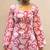 Women's Rayon Handblock Handprinted Designer Pink Casual Top & Tunics