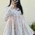 Women's Rayon Handblock Handprinted Designer White Casual Top & Tunics